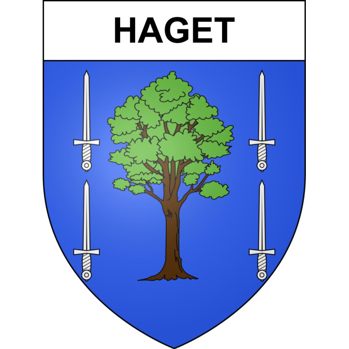 Haget Sticker wappen, gelsenkirchen, augsburg, klebender aufkleber
