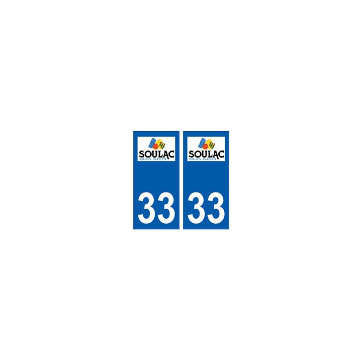 33 Soulac-sur-Mer logo ville sticker autocollant plaque