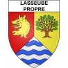Lasseube-Propre Sticker wappen, gelsenkirchen, augsburg, klebender aufkleber