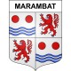 Pegatinas escudo de armas de Marambat adhesivo de la etiqueta engomada