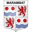 Marambat Sticker wappen, gelsenkirchen, augsburg, klebender aufkleber