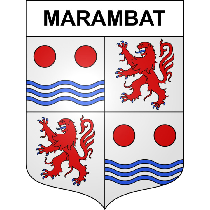 Marambat Sticker wappen, gelsenkirchen, augsburg, klebender aufkleber