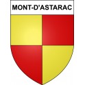 Mont-d'Astarac 32 ville sticker blason écusson autocollant adhésif