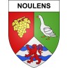 Noulens 32 ville sticker blason écusson autocollant adhésif