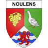 Noulens Sticker wappen, gelsenkirchen, augsburg, klebender aufkleber