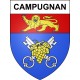 Campugnan Sticker wappen, gelsenkirchen, augsburg, klebender aufkleber