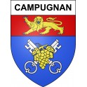 Campugnan 33 ville sticker blason écusson autocollant adhésif