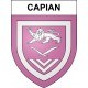 Capian 33 ville sticker blason écusson autocollant adhésif