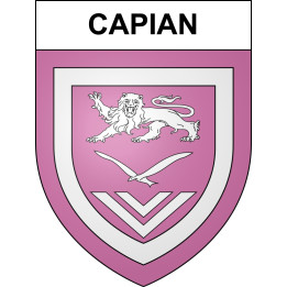Capian 33 ville sticker blason écusson autocollant adhésif