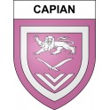 Stickers coat of arms Capian adhesive sticker