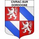 Civrac-sur-Dordogne 33 ville sticker blason écusson autocollant adhésif