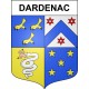Dardenac 33 ville sticker blason écusson autocollant adhésif