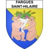 Pegatinas escudo de armas de Fargues-Saint-Hilaire adhesivo de la etiqueta engomada