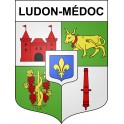 Ludon-Médoc Sticker wappen, gelsenkirchen, augsburg, klebender aufkleber