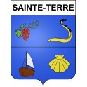 Stickers coat of arms Sainte-Terre adhesive sticker