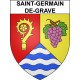 Saint-Germain-de-Grave Sticker wappen, gelsenkirchen, augsburg, klebender aufkleber