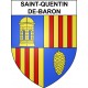 Saint-Quentin-de-Baron Sticker wappen, gelsenkirchen, augsburg, klebender aufkleber