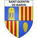 Stickers coat of arms Saint-Quentin-de-Baron adhesive sticker