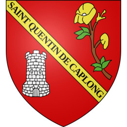 Saint-Quentin-de-Caplong Sticker wappen, gelsenkirchen, augsburg, klebender aufkleber