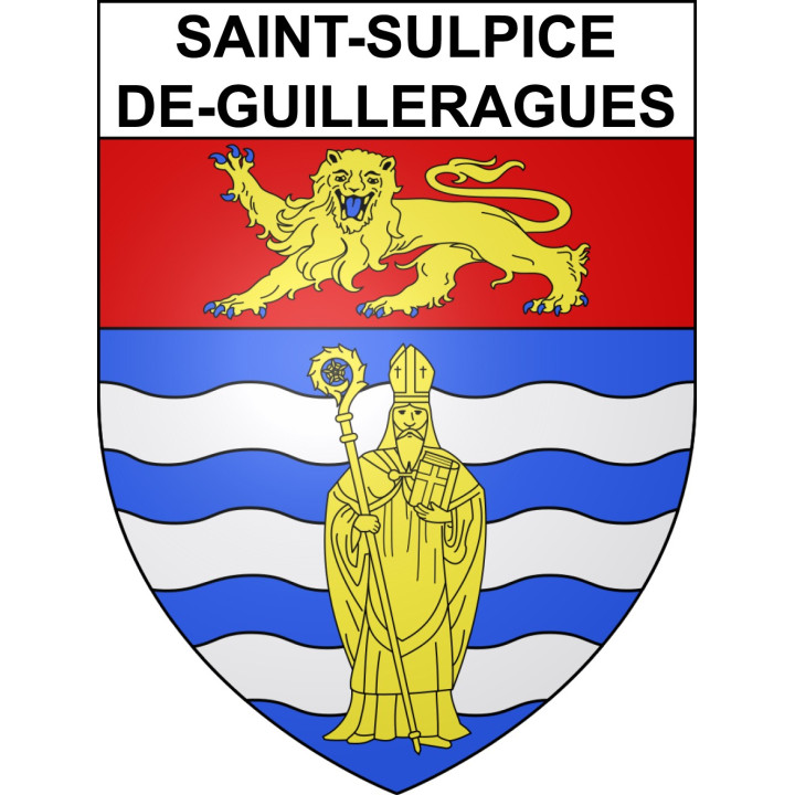 Stickers coat of arms Saint-Sulpice-de-Guilleragues adhesive sticker