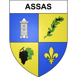 Assas Sticker wappen, gelsenkirchen, augsburg, klebender aufkleber