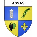 Stickers coat of arms Assas adhesive sticker