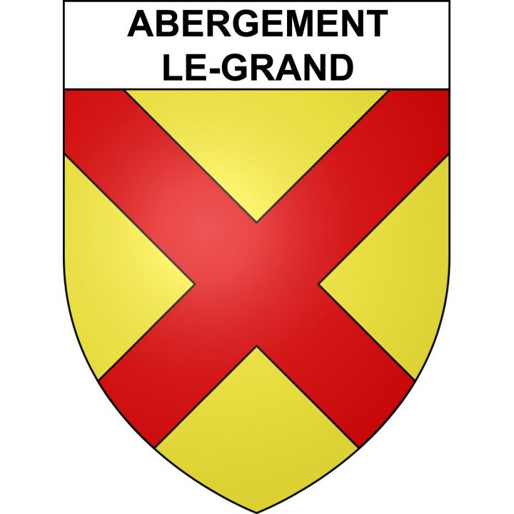 Abergement-le-Grand Sticker wappen, gelsenkirchen, augsburg, klebender aufkleber
