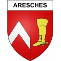 Aresches Sticker wappen, gelsenkirchen, augsburg, klebender aufkleber