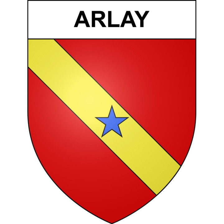 Arlay 39 ville sticker blason écusson autocollant adhésif