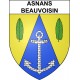 Asnans-Beauvoisin 39 ville sticker blason écusson autocollant adhésif