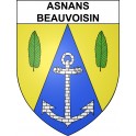 Asnans-Beauvoisin 39 ville sticker blason écusson autocollant adhésif