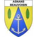 Asnans-Beauvoisin Sticker wappen, gelsenkirchen, augsburg, klebender aufkleber