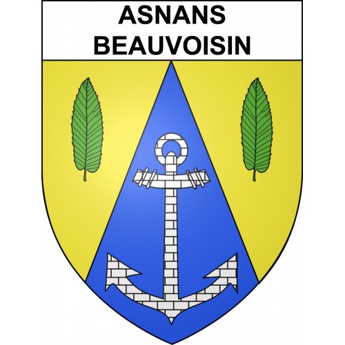 Stickers coat of arms Asnans-Beauvoisin adhesive sticker