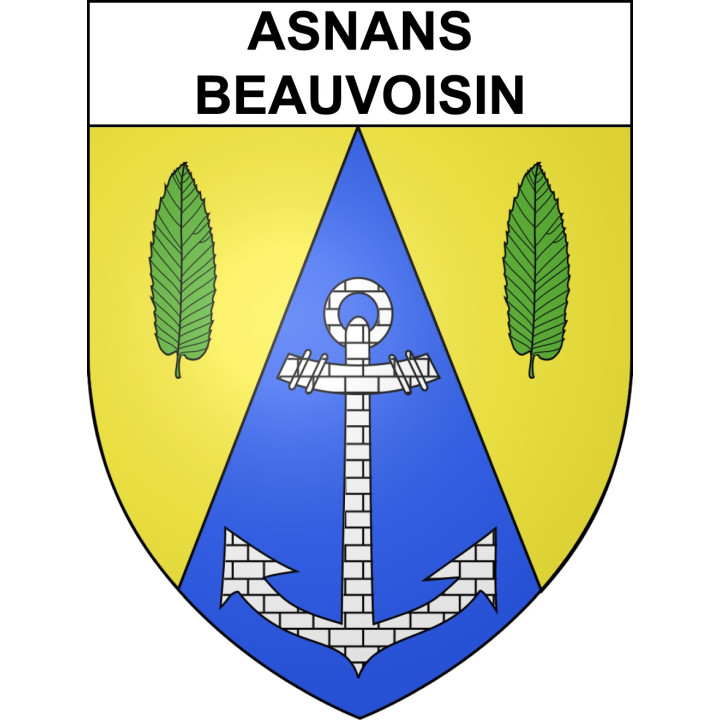 Stickers coat of arms Asnans-Beauvoisin adhesive sticker