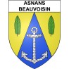 Stickers coat of arms Asnans-Beauvoisin adhesive sticker
