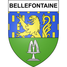 Stickers coat of arms Bellefontaine adhesive sticker