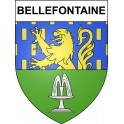 Stickers coat of arms Bellefontaine adhesive sticker