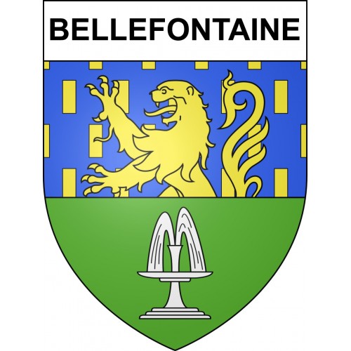 Stickers coat of arms Bellefontaine adhesive sticker
