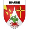Biarne 39 ville sticker blason écusson autocollant adhésif