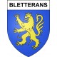 Bletterans 39 ville sticker blason écusson autocollant adhésif