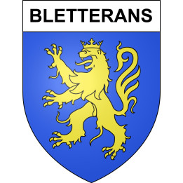Stickers coat of arms Bletterans adhesive sticker