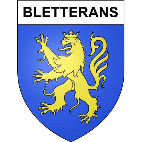 Pegatinas escudo de armas de Bletterans adhesivo de la etiqueta engomada