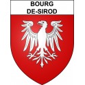 Bourg-de-Sirod 39 ville sticker blason écusson autocollant adhésif