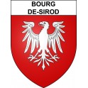 Stickers coat of arms Bourg-de-Sirod adhesive sticker