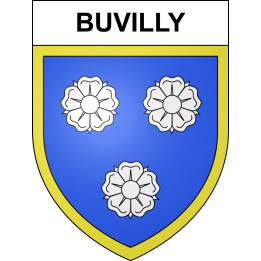 Buvilly 39 ville sticker blason écusson autocollant adhésif