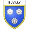 Buvilly Sticker wappen, gelsenkirchen, augsburg, klebender aufkleber