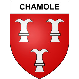 Chamole 39 ville sticker blason écusson autocollant adhésif
