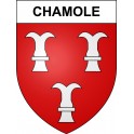 Chamole Sticker wappen, gelsenkirchen, augsburg, klebender aufkleber