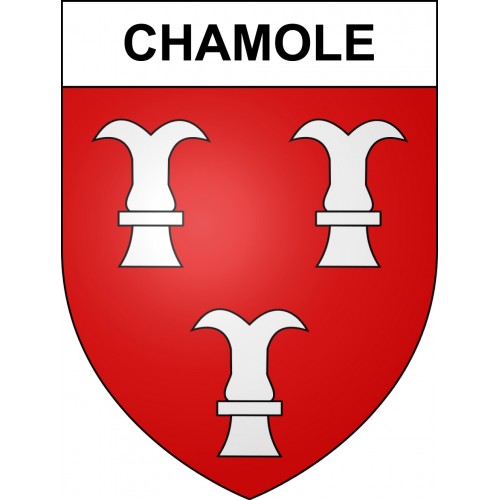 Chamole 39 ville sticker blason écusson autocollant adhésif
