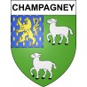 Champagney 39 ville sticker blason écusson autocollant adhésif